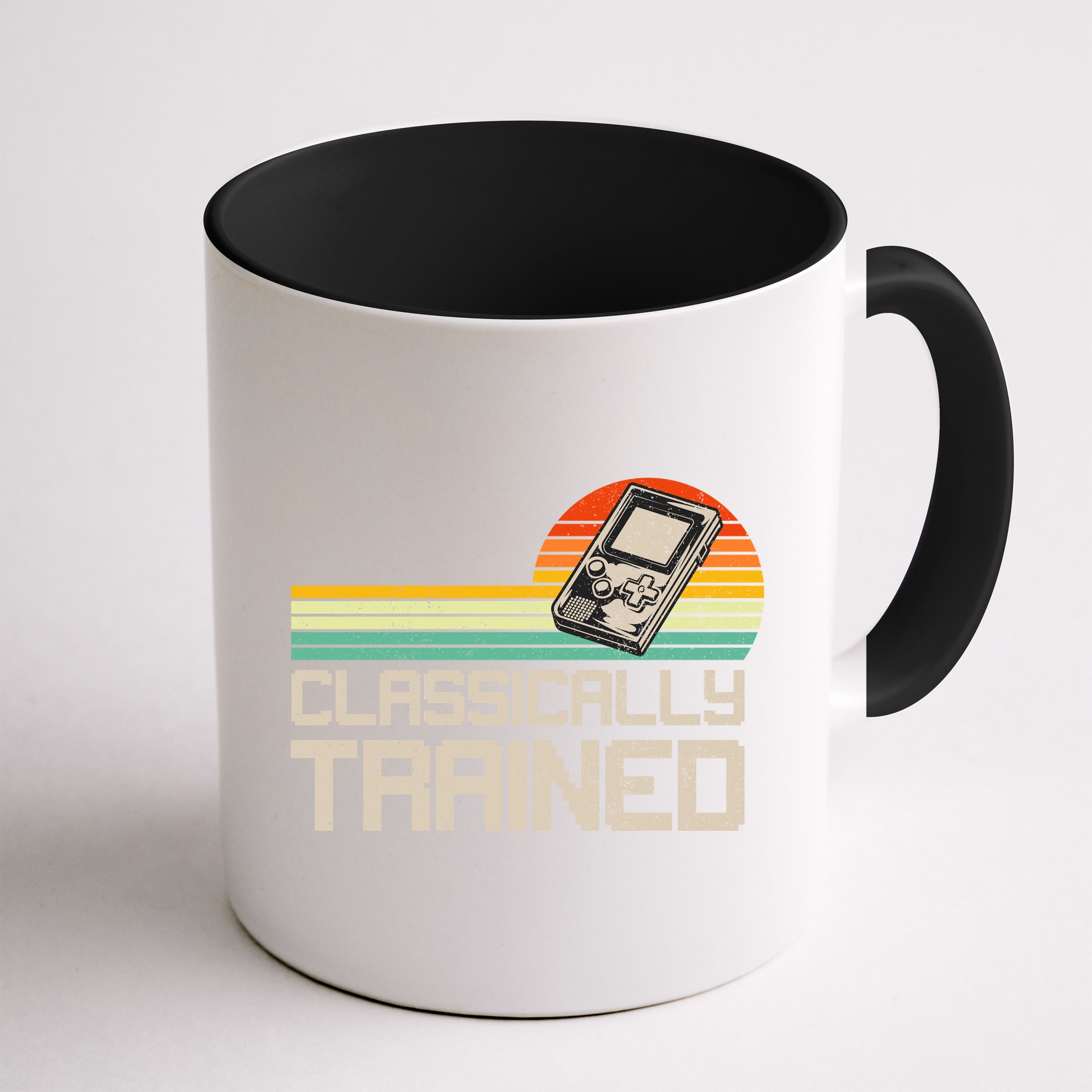 90' Retro Sunset Classically Trained Gaming Design, Game Lover Gift For Men Boys Mug