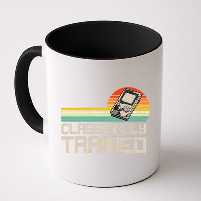 90' Retro Sunset Classically Trained Gaming Design, Game Lover Gift For Men Boys Mug