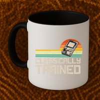 90' Retro Sunset Classically Trained Gaming Design, Game Lover Gift For Men Boys Mug