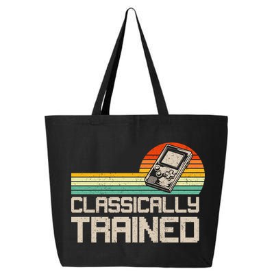 90' Retro Sunset Classically Trained Gaming Design, Game Lover Gift For Men Boys 25L Jumbo Tote