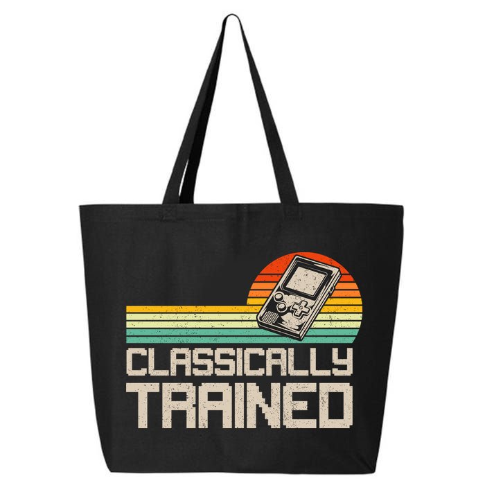 90' Retro Sunset Classically Trained Gaming Design, Game Lover Gift For Men Boys 25L Jumbo Tote