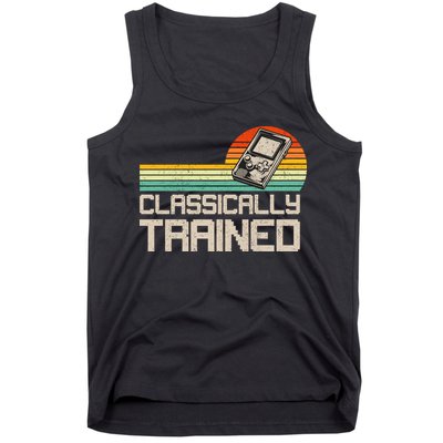 90' Retro Sunset Classically Trained Gaming Design, Game Lover Gift For Men Boys Tank Top