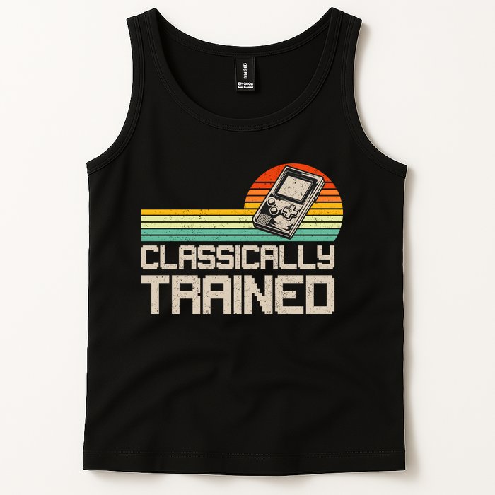 90' Retro Sunset Classically Trained Gaming Design, Game Lover Gift For Men Boys Tank Top