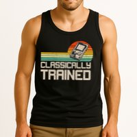 90' Retro Sunset Classically Trained Gaming Design, Game Lover Gift For Men Boys Tank Top
