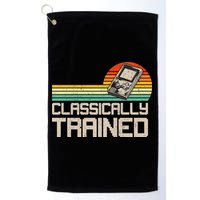 90' Retro Sunset Classically Trained Gaming Design, Game Lover Gift For Men Boys Golf Towel