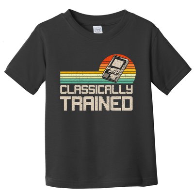 90' Retro Sunset Classically Trained Gaming Design, Game Lover Gift For Men Boys Toddler T-Shirt