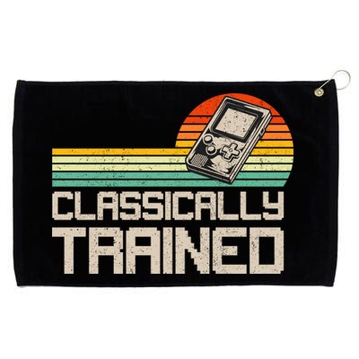 90' Retro Sunset Classically Trained Gaming Design, Game Lover Gift For Men Boys Grommeted Golf Towel