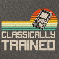 90' Retro Sunset Classically Trained Gaming Design, Game Lover Gift For Men Boys Cotton Canvas Backpack