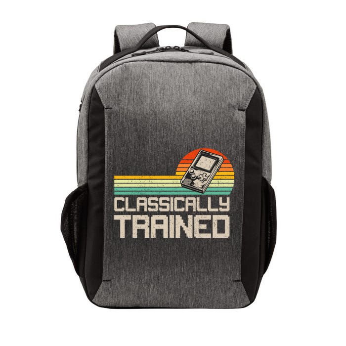 90' Retro Sunset Classically Trained Gaming Design, Game Lover Gift For Men Boys Vector Backpack