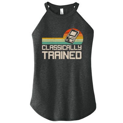 90' Retro Sunset Classically Trained Gaming Design, Game Lover Gift For Men Boys Women’s Perfect Tri Rocker Tank