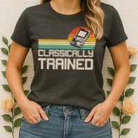 90' Retro Sunset Classically Trained Gaming Design, Game Lover Gift For Men Boys Womens T-Shirt
