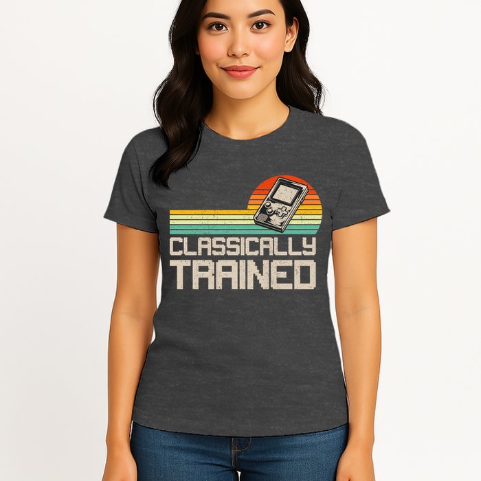 90' Retro Sunset Classically Trained Gaming Design, Game Lover Gift For Men Boys Womens T-Shirt
