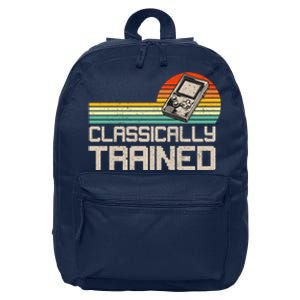 90' Retro Sunset Classically Trained Gaming Design, Game Lover Gift For Men Boys 16 in Basic Backpack