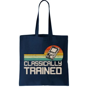 90' Retro Sunset Classically Trained Gaming Design, Game Lover Gift For Men Boys Tote Bag