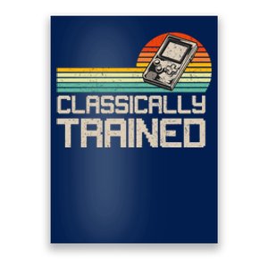 90' Retro Sunset Classically Trained Gaming Design, Game Lover Gift For Men Boys Poster