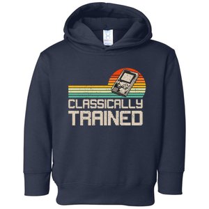 90' Retro Sunset Classically Trained Gaming Design, Game Lover Gift For Men Boys Toddler Hoodie