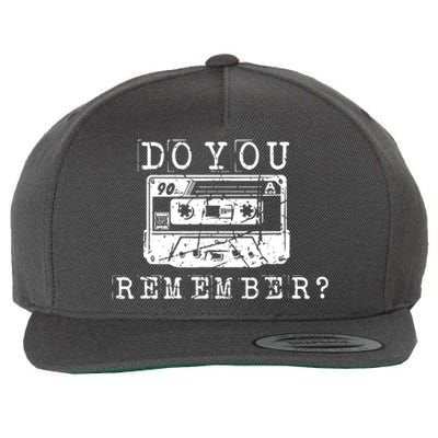 90 Retro Vintage Nostalgia Retro Tape Wool Snapback Cap