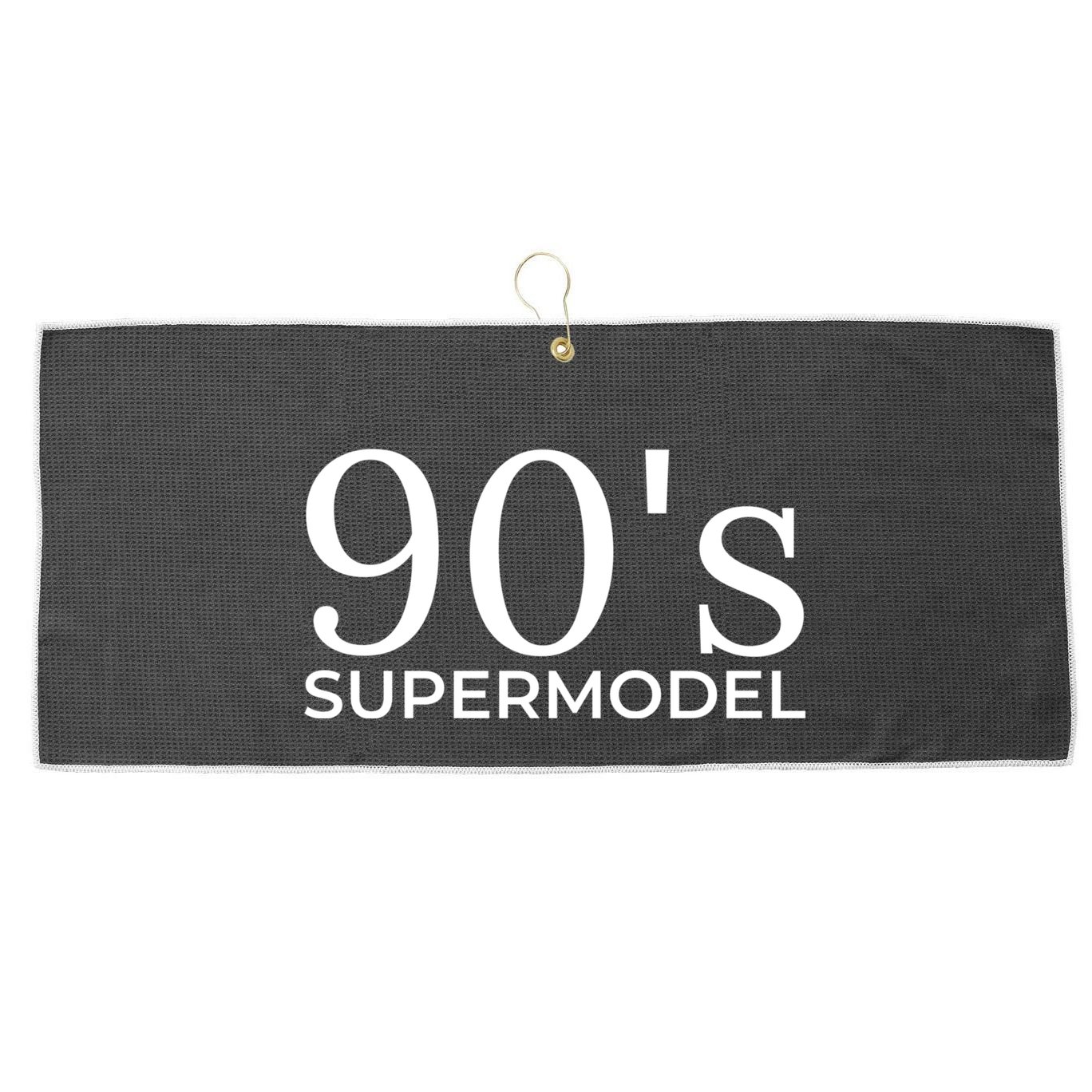 90s Supermodel Large Microfiber Waffle Golf Towel