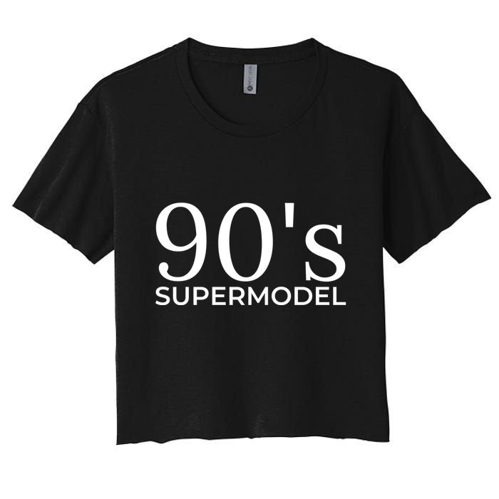 90s Supermodel Women's Crop Top Tee