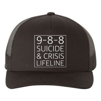 988 Suicide Awareness Crisis Lifeline 988 Yupoong Adult 5-Panel Trucker Hat