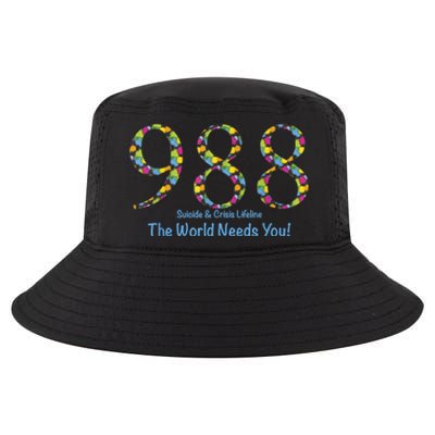 988 Suicide And Crisis Lifeline The World Needs You! Cool Comfort Performance Bucket Hat