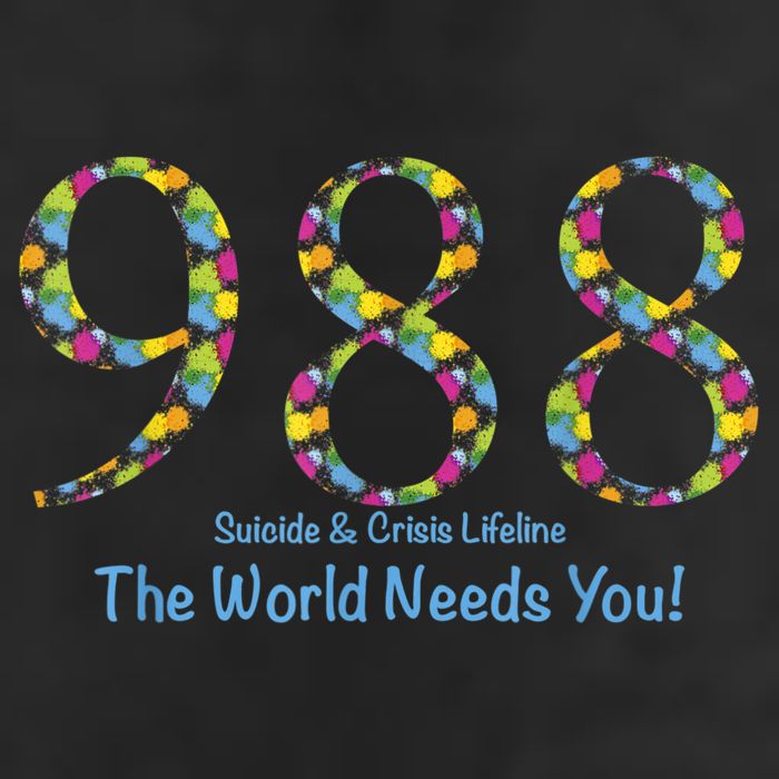988 Suicide And Crisis Lifeline The World Needs You! Adult Drive Performance Visor