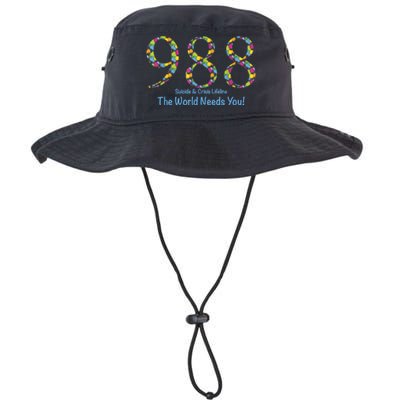 988 Suicide And Crisis Lifeline The World Needs You! Legacy Cool Fit Booney Bucket Hat