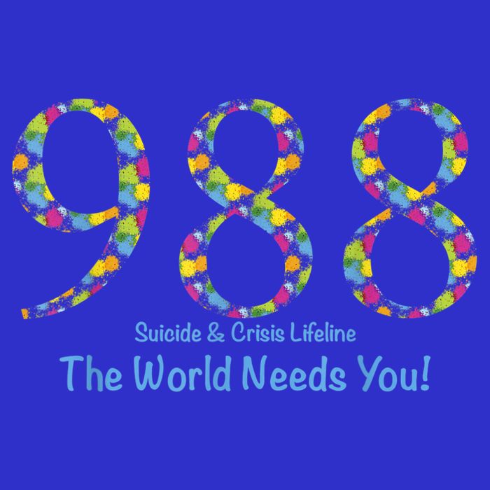 988 Suicide And Crisis Lifeline The World Needs You! Baby Bodysuit