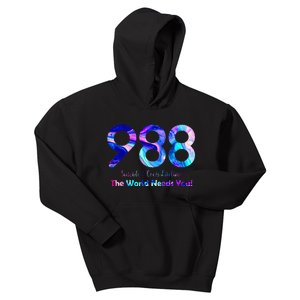 988 Suicide And Crisis Lifeline The World Needs You Kids Hoodie