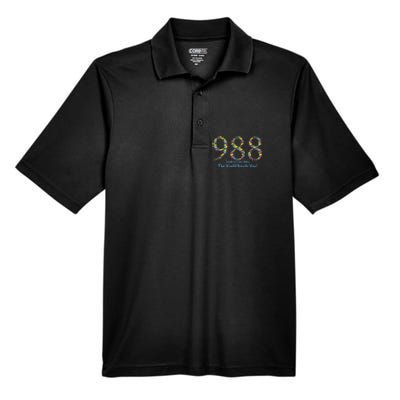 988 Suicide And Crisis Lifeline The World Needs You! Men's Origin Performance Pique Polo