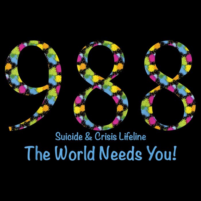 988 Suicide And Crisis Lifeline The World Needs You! City Backpack