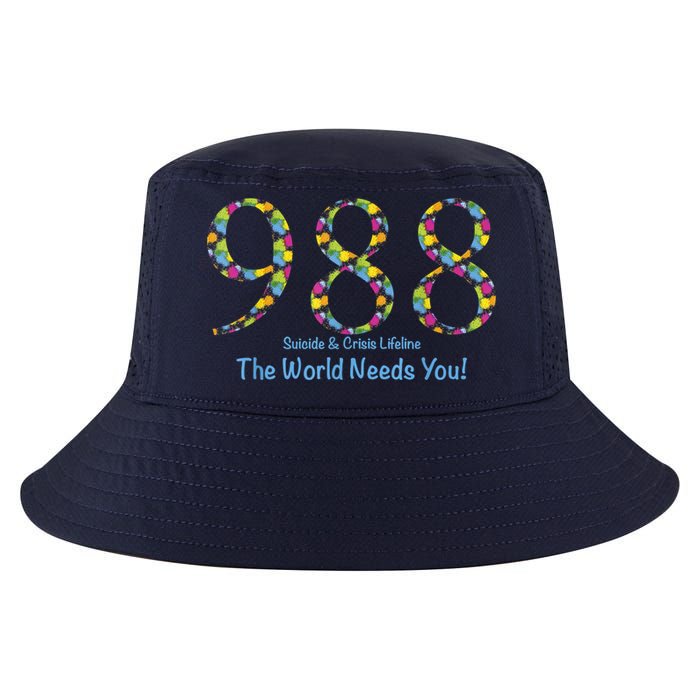 988 Suicide And Crisis Lifeline The World Needs You! Cool Comfort Performance Bucket Hat