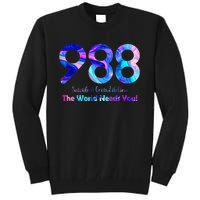 988 Suicide and Crisis Lifeline The World Needs You Tall Sweatshirt