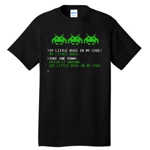 99 Small Bugs In Code Software Engineer Programmer Tall T-Shirt