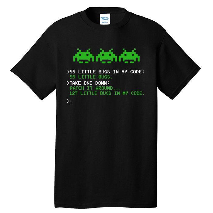 99 Small Bugs In Code Software Engineer Programmer Tall T-Shirt