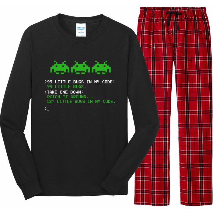 99 Small Bugs In Code Software Engineer Programmer Long Sleeve Pajama Set