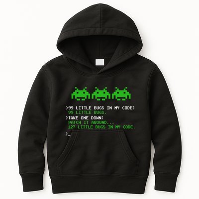 99 Small Bugs In Code Software Engineer Programmer Kids Hoodie
