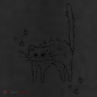 90s Scary Cat Pussycat Tomcat Is Scared Under Starry .Png 11oz C Handle Ceramic Mug