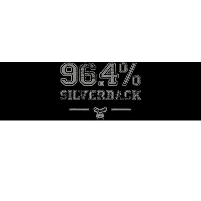 96.4 Silverback Gorilla gym apparel body building gym Bumper Sticker