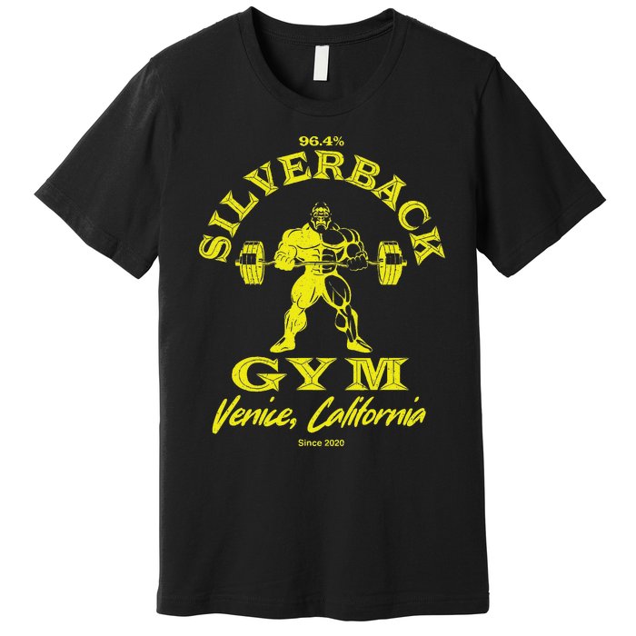 96.4 Silverback Gorilla Venice Vintage Classic Gym Premium T-Shirt