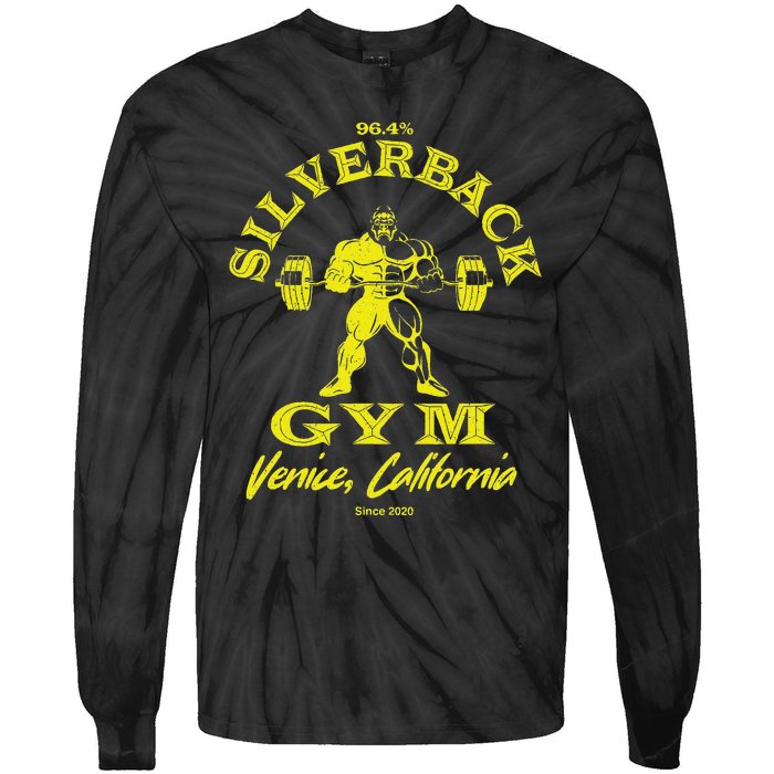 96.4 Silverback Gorilla Venice Vintage Classic Gym Tie-Dye Long Sleeve Shirt