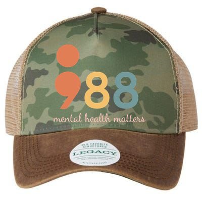 988 Semicolontal Health Matters Suicide Prevention Legacy Tie Dye Trucker Hat