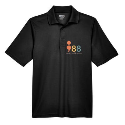 988 Semicolontal Health Matters Suicide Prevention Men's Origin Performance Piqué Polo