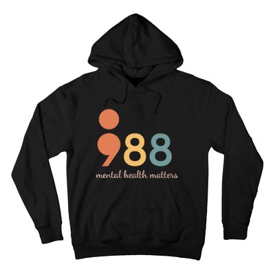 988 Semicolontal Health Matters Suicide Prevention Hoodie