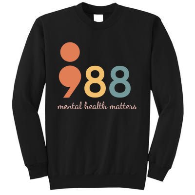 988 Semicolontal Health Matters Suicide Prevention Sweatshirt