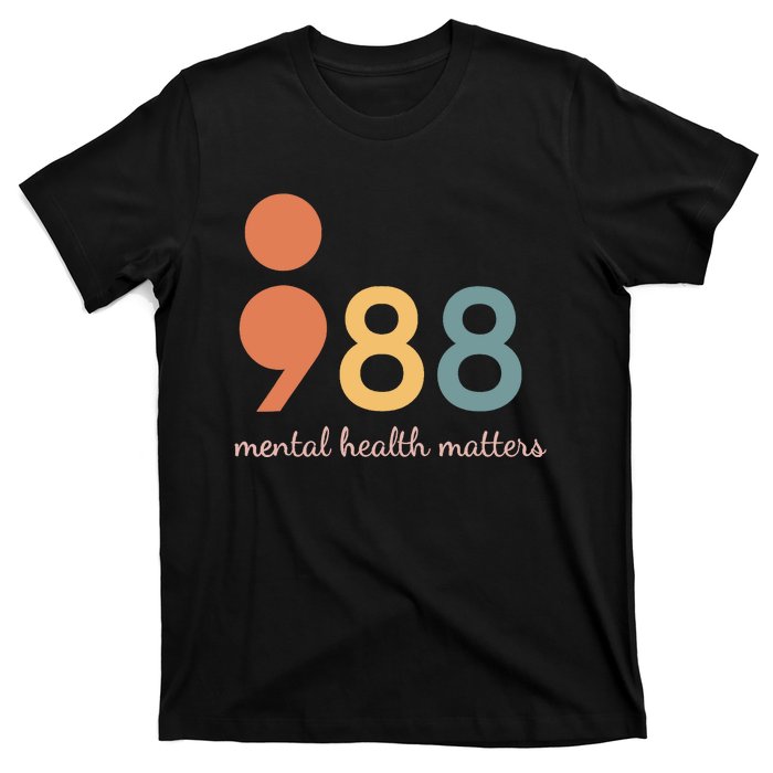 988 Semicolontal Health Matters Suicide Prevention T-Shirt