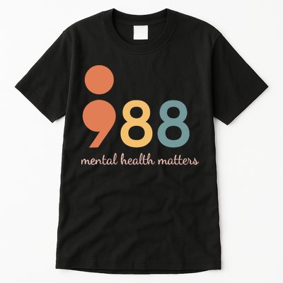 988 Semicolontal Health Matters Suicide Prevention Tall T-Shirt