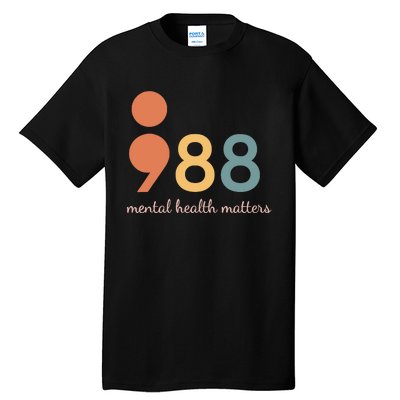 988 Semicolontal Health Matters Suicide Prevention Tall T-Shirt