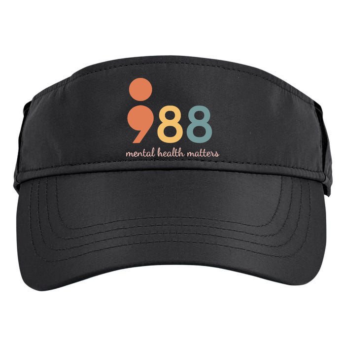 988 Semicolontal Health Matters Suicide Prevention Adult Drive Performance Visor