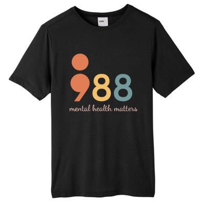 988 Semicolontal Health Matters Suicide Prevention Tall Fusion ChromaSoft Performance T-Shirt